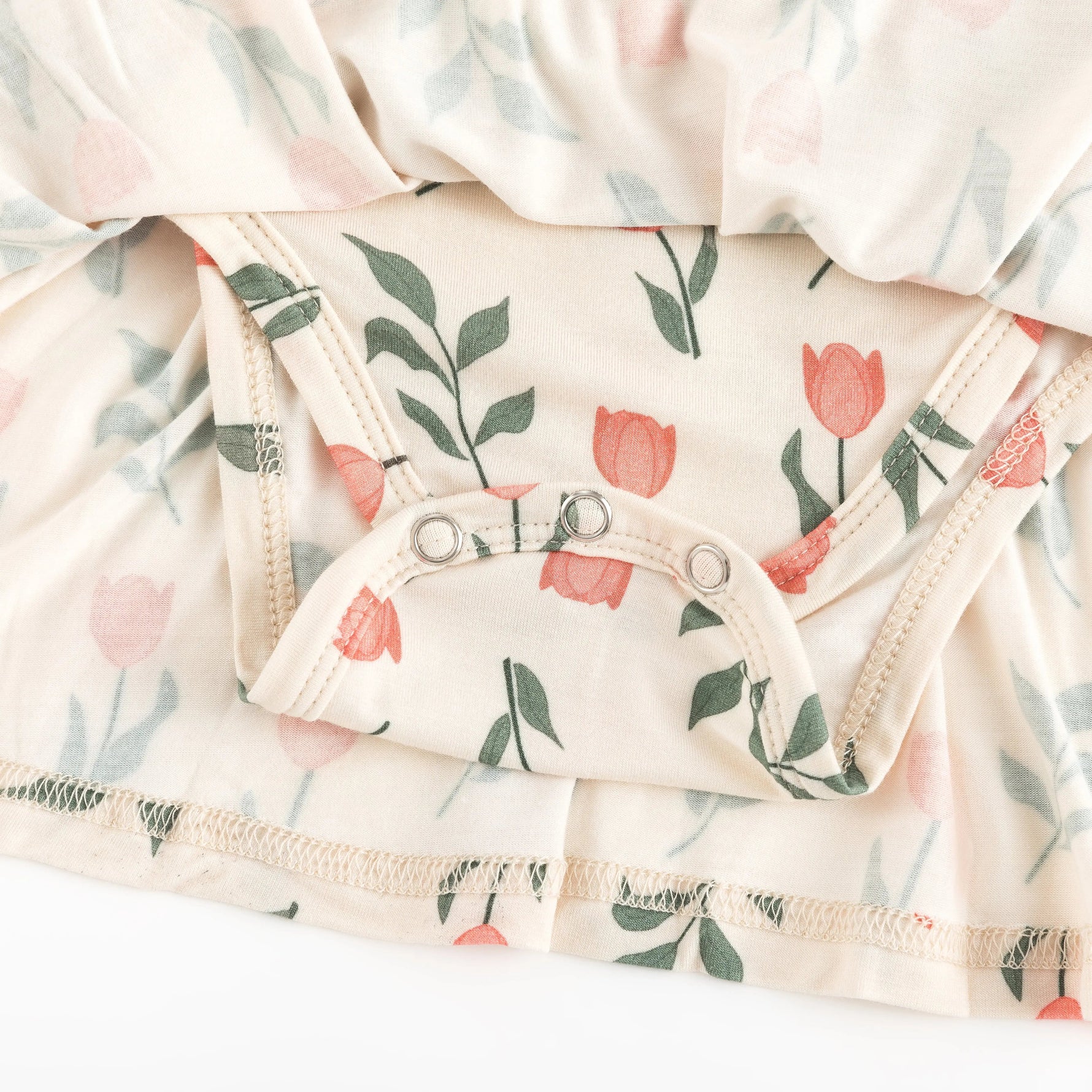 Dreamlet Tulip Bodysuit Dress With Twirl Skirt And Ruffle Sleeves - 