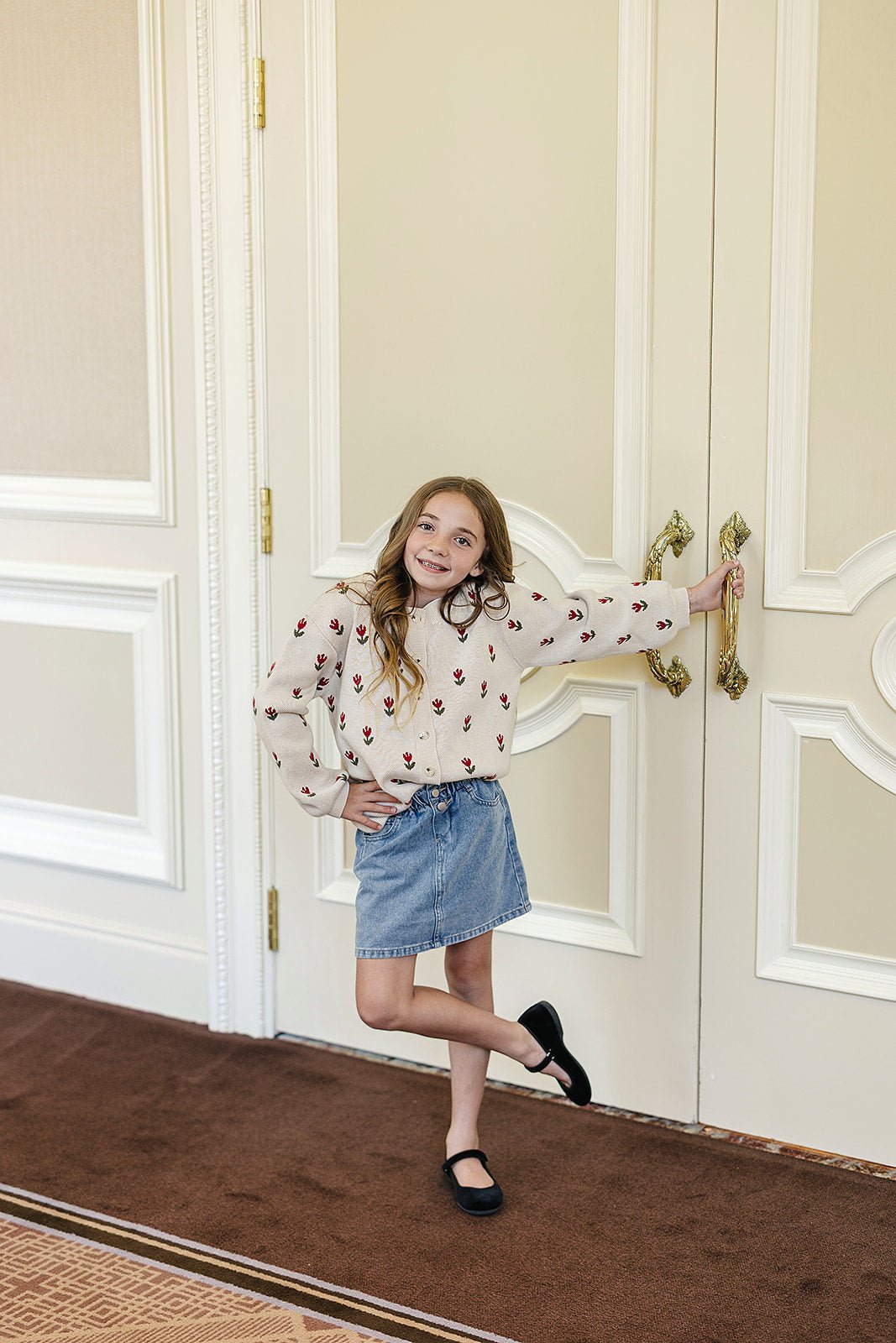 Mebie Baby Tulip Button Down Cardigan - 