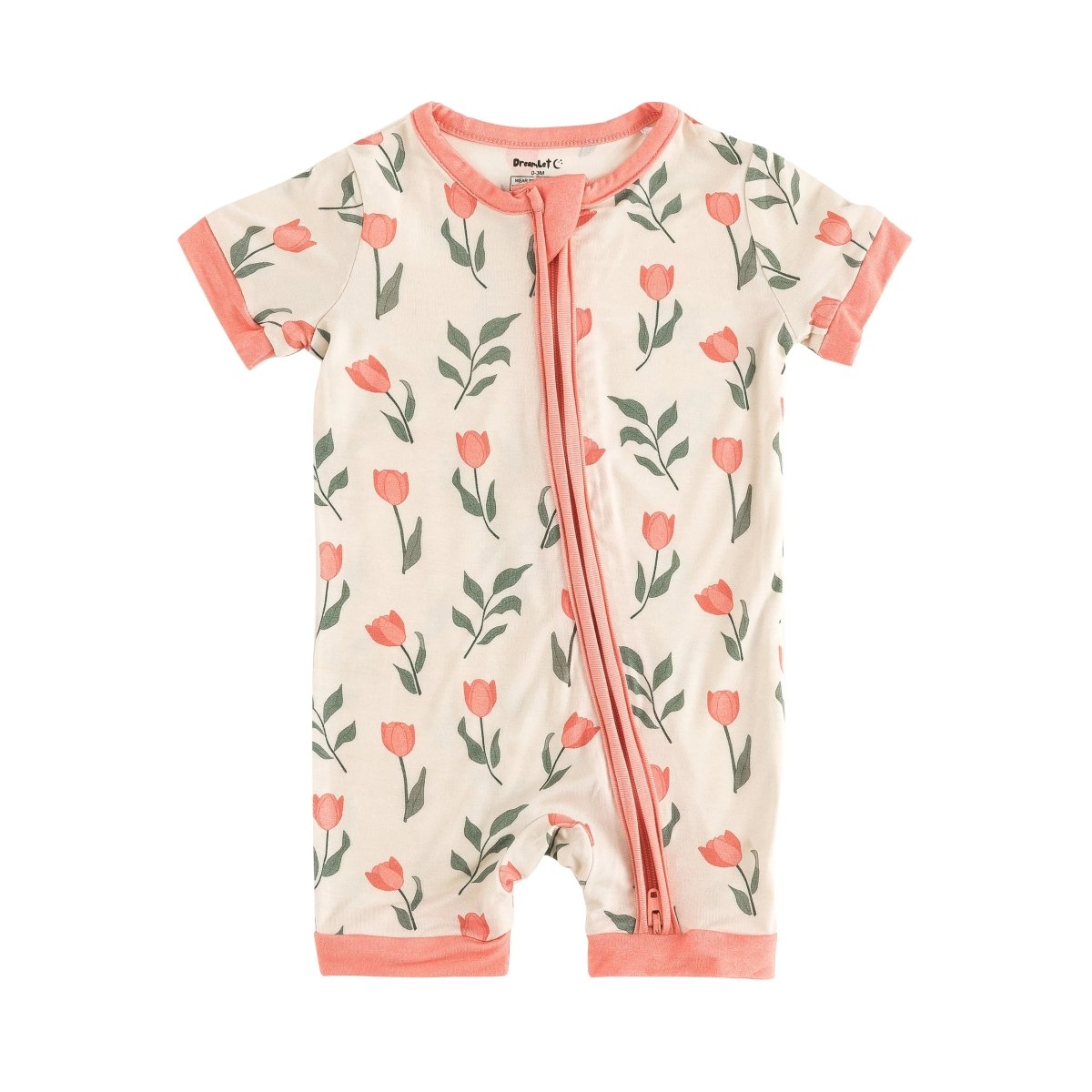 Dreamlet Tulip Romper For Babies With Two Way Zipper Dreamlet - Everetts Place Boutique - 