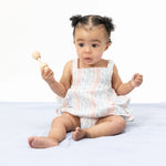 Tulip Stripe - Ruffle Sunsuit - Baby & Toddler Clothing, Child, Facial expression, Toddler, Overall | Everetts Place