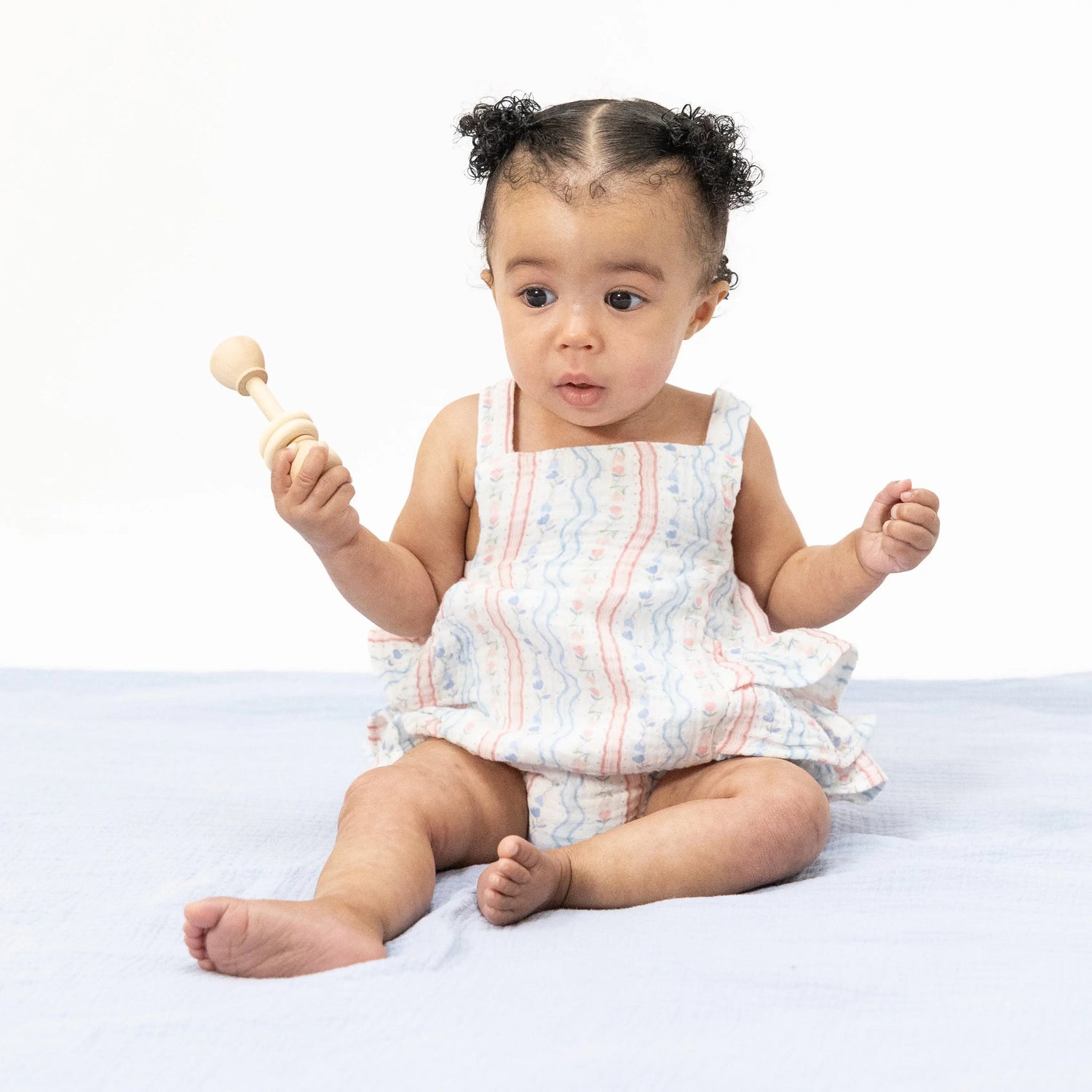 Tulip Stripe - Ruffle Sunsuit - Baby & Toddler Clothing, Child, Facial expression, Toddler, Overall | Everetts Place