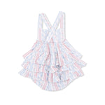 Angel Dear Tulip Stripe - Ruffle Sunsuit - 