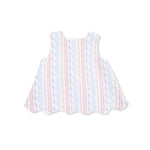 Angel Dear Tulip Stripe - Scallop Back Top with Bloomer & Headband - 