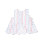Angel Dear Tulip Stripe - Scallop Back Top with Bloomer & Headband - 