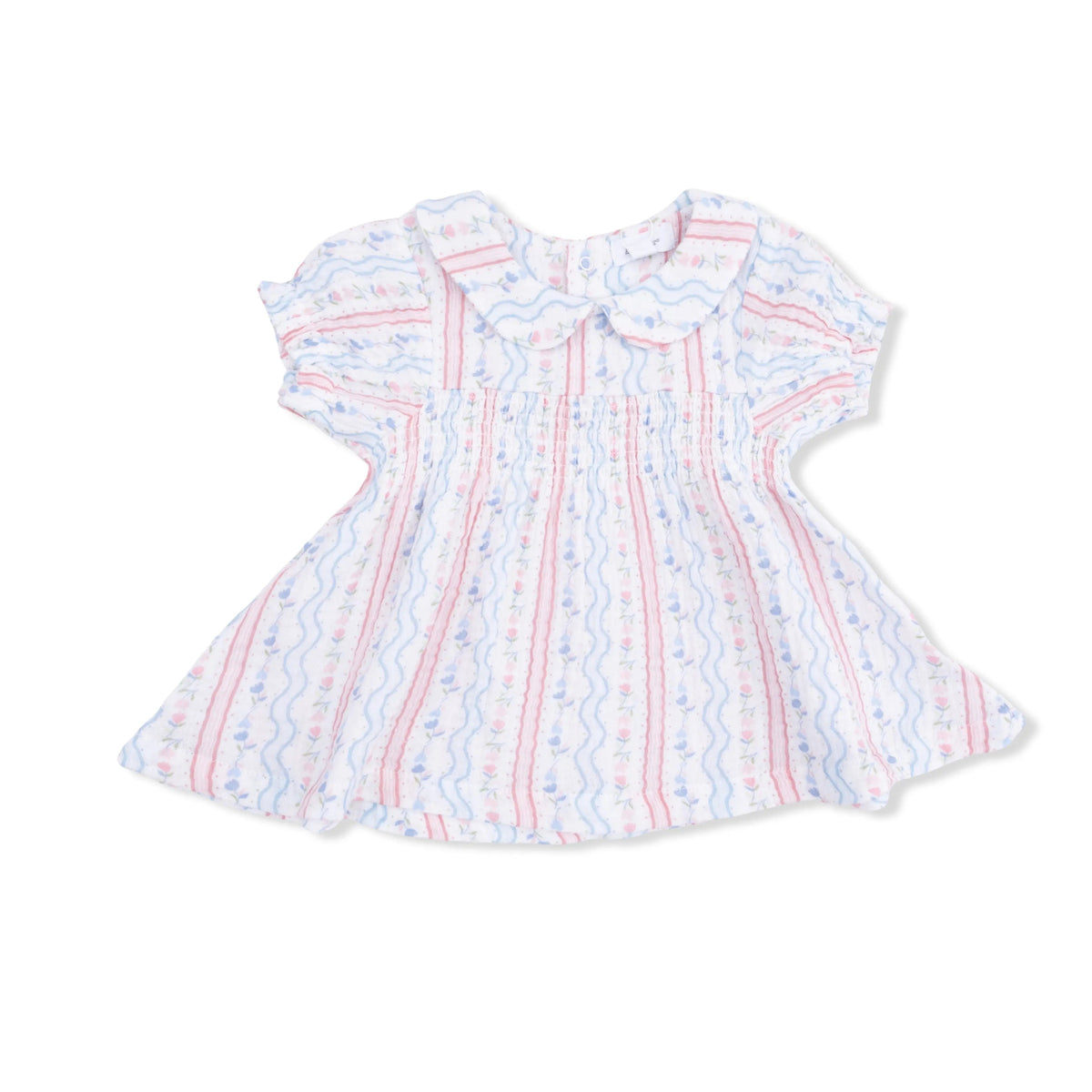 Angel Dear Tulip Stripe - Smocked Dress Set - 