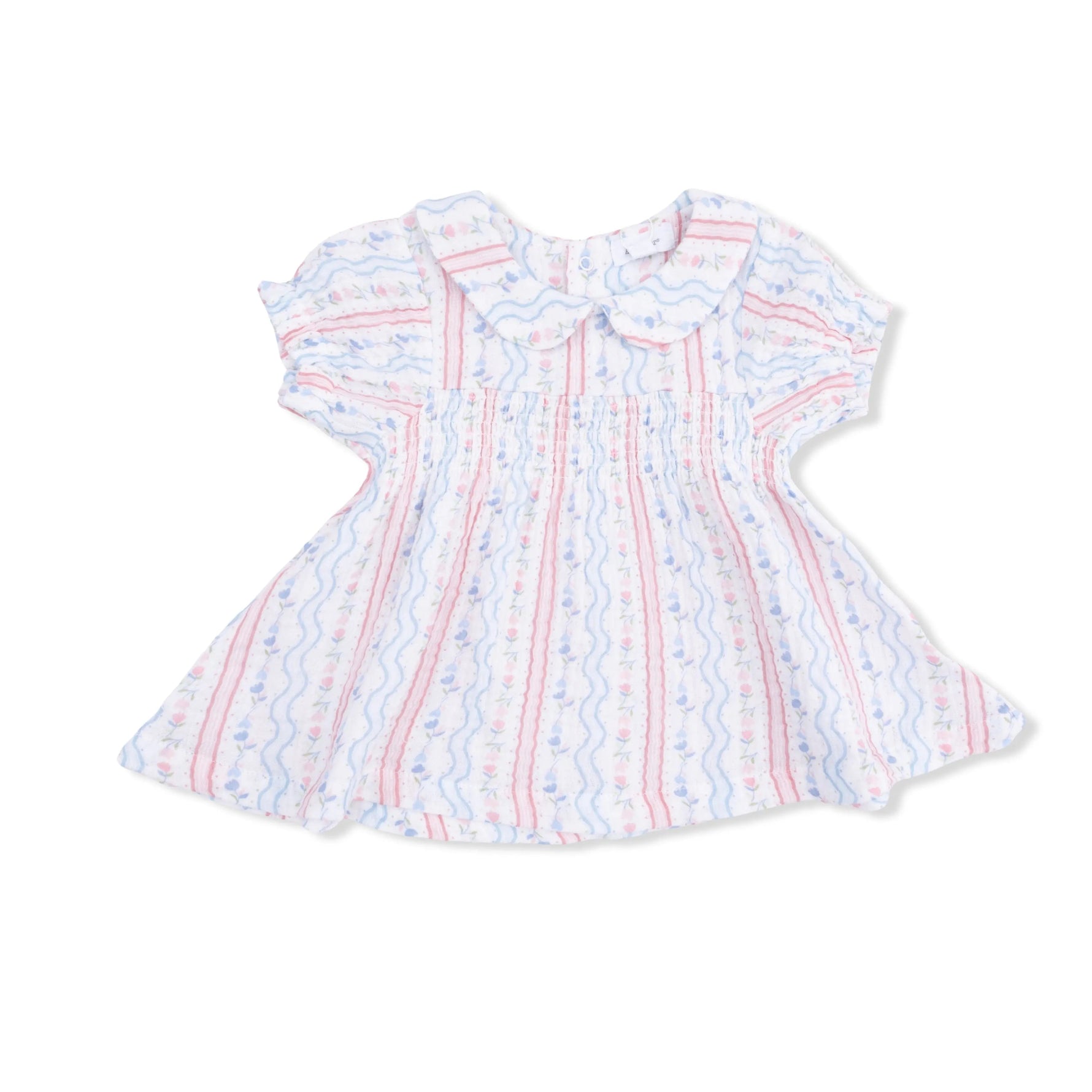 Angel Dear Tulip Stripe - Smocked Dress Set - 