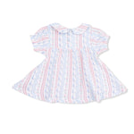 Angel Dear Tulip Stripe - Smocked Dress Set - 