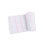 Tulip Stripe - Swaddle Blanket - Pink, Linens, Scarf, Household Supply, Towel | Everetts Place