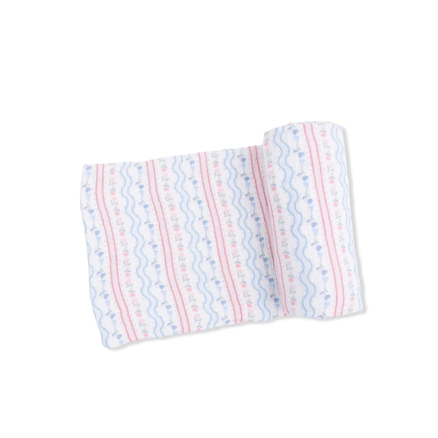 Tulip Stripe - Swaddle Blanket - Pink, Linens, Scarf, Household Supply, Towel | Everetts Place