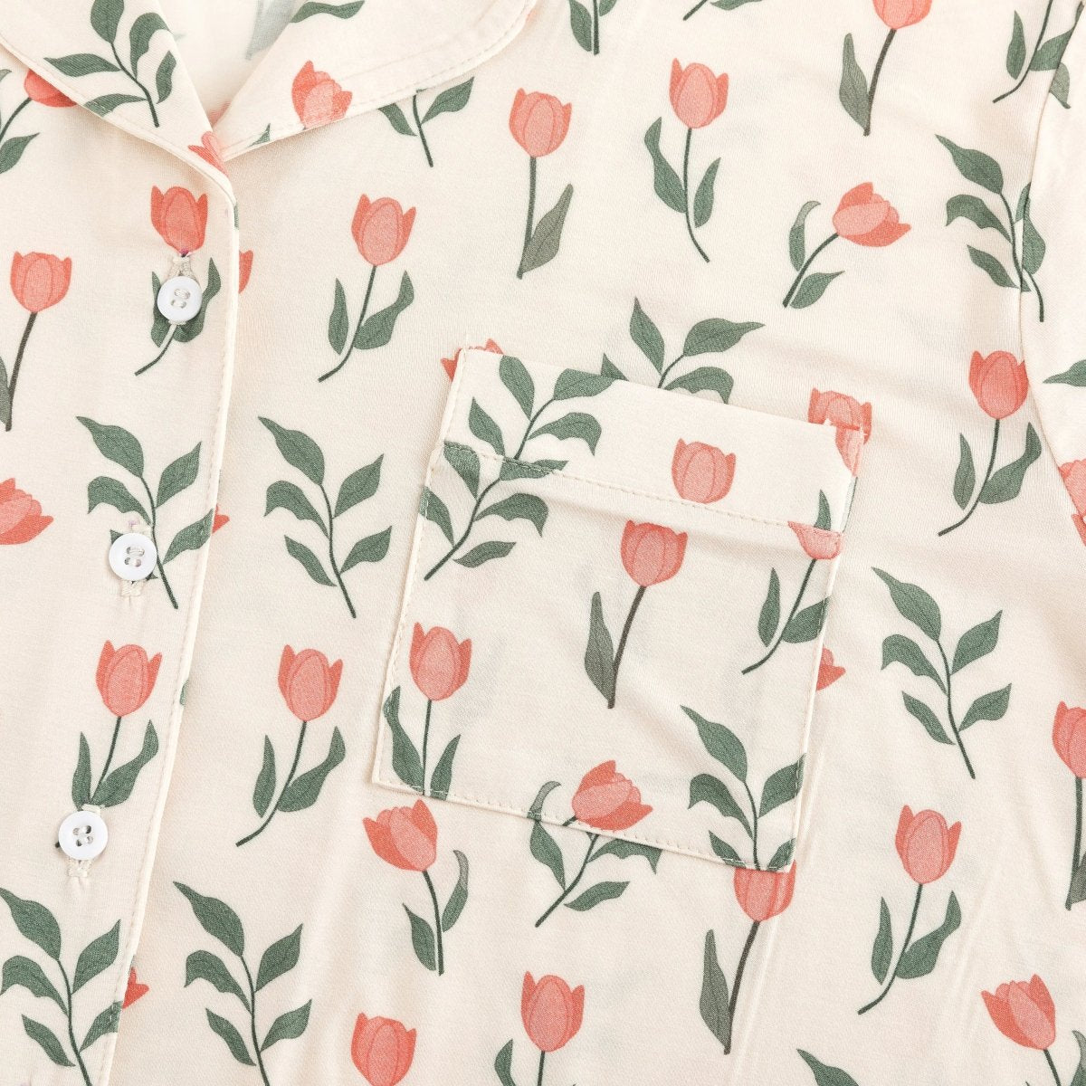 Dreamlet Tulip Womens Short Sleeve PJ Two Piece Bamboo Viscose Set - Everetts Place Boutique - 