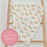 Tulip Garden Swaddle Blanket by LollyBanks