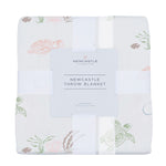 Newcastle Classics Turtles Bamboo Muslin Throw Blanket with Soft Thermal Regulation for Cozy Evenings - Bamboo Throw Blanket