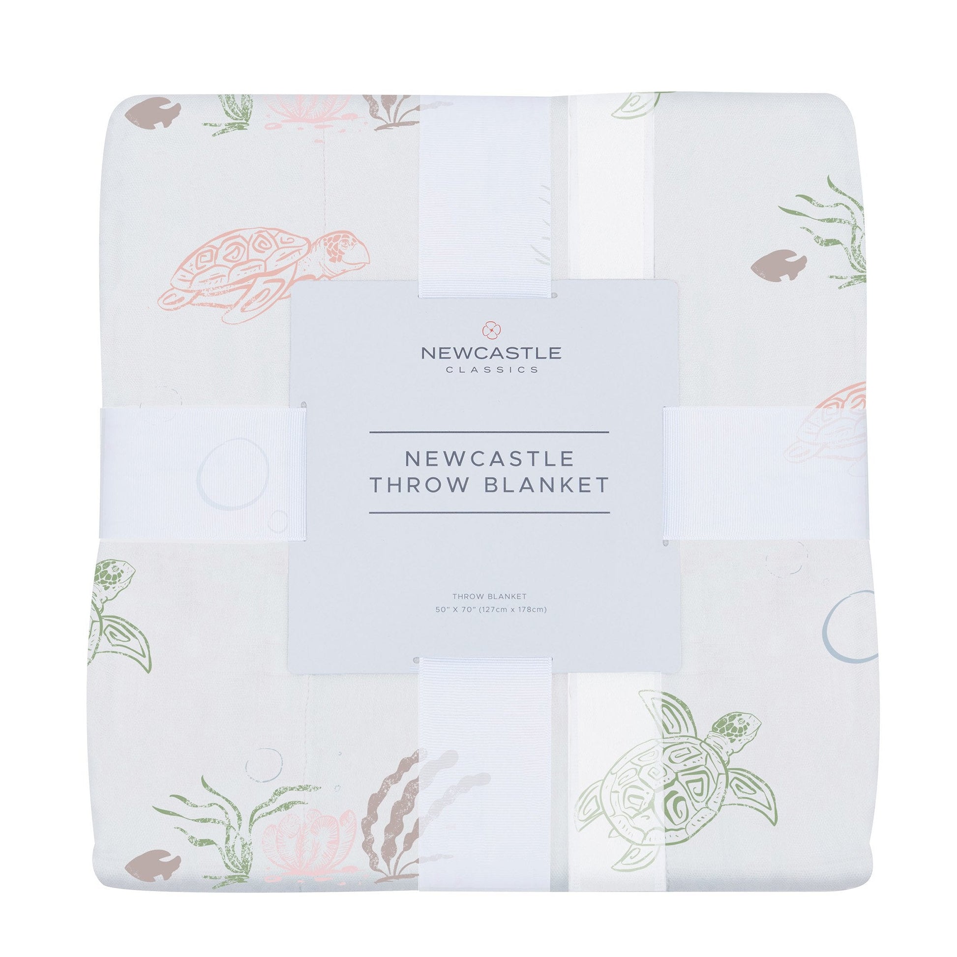 Turtles Bamboo Muslin Throw Blanket Soft Thermal Regulating 50 X 70 Inches Newcastle Classics