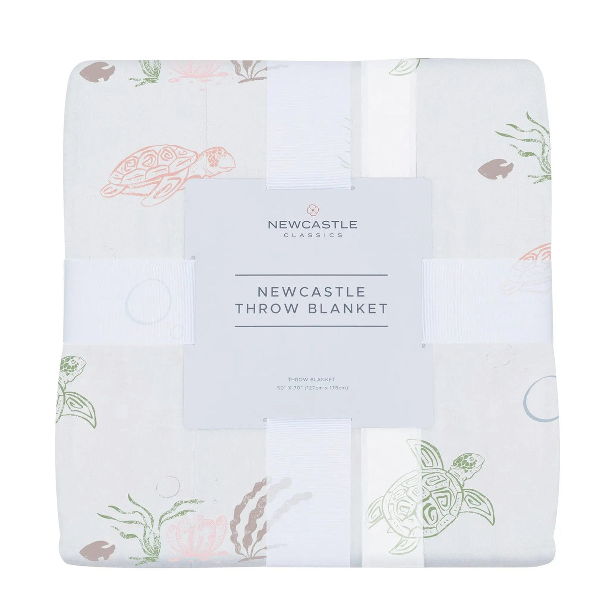 Newcastle Classics Turtles Bamboo Muslin Throw Blanket - 