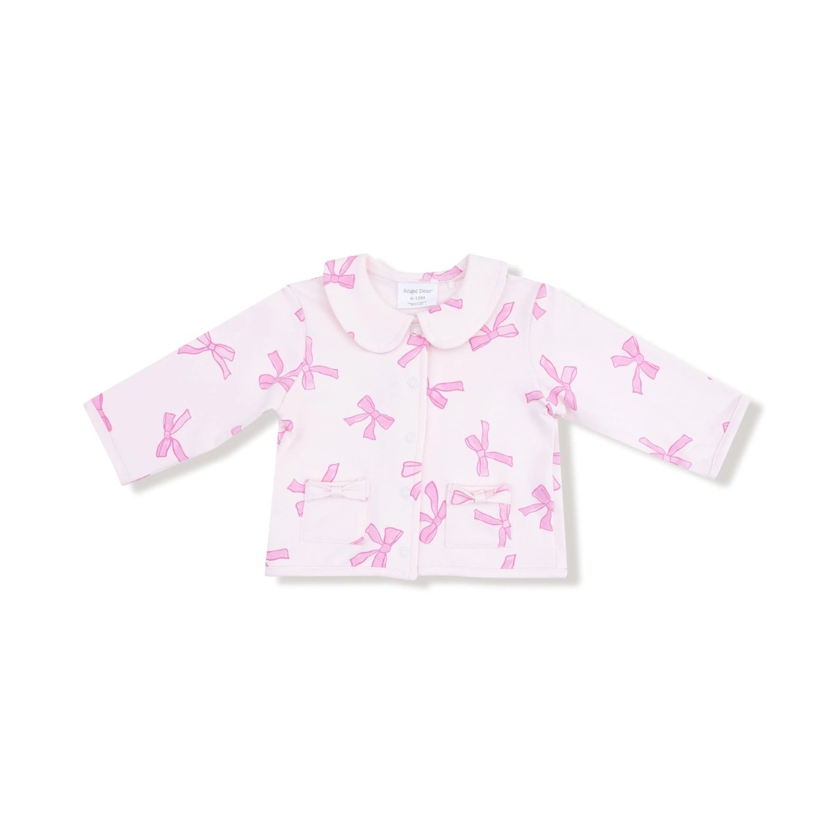 Angel Dear Tweed Style Jacket Bow Pockets for Girls Ages Two to Six - Everetts Place Boutique - 