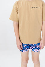 Charlie Lou Baby Twilight Blossoms Floral Swim Shorts For Boys Quick Dry - Everetts Place Boutique - 