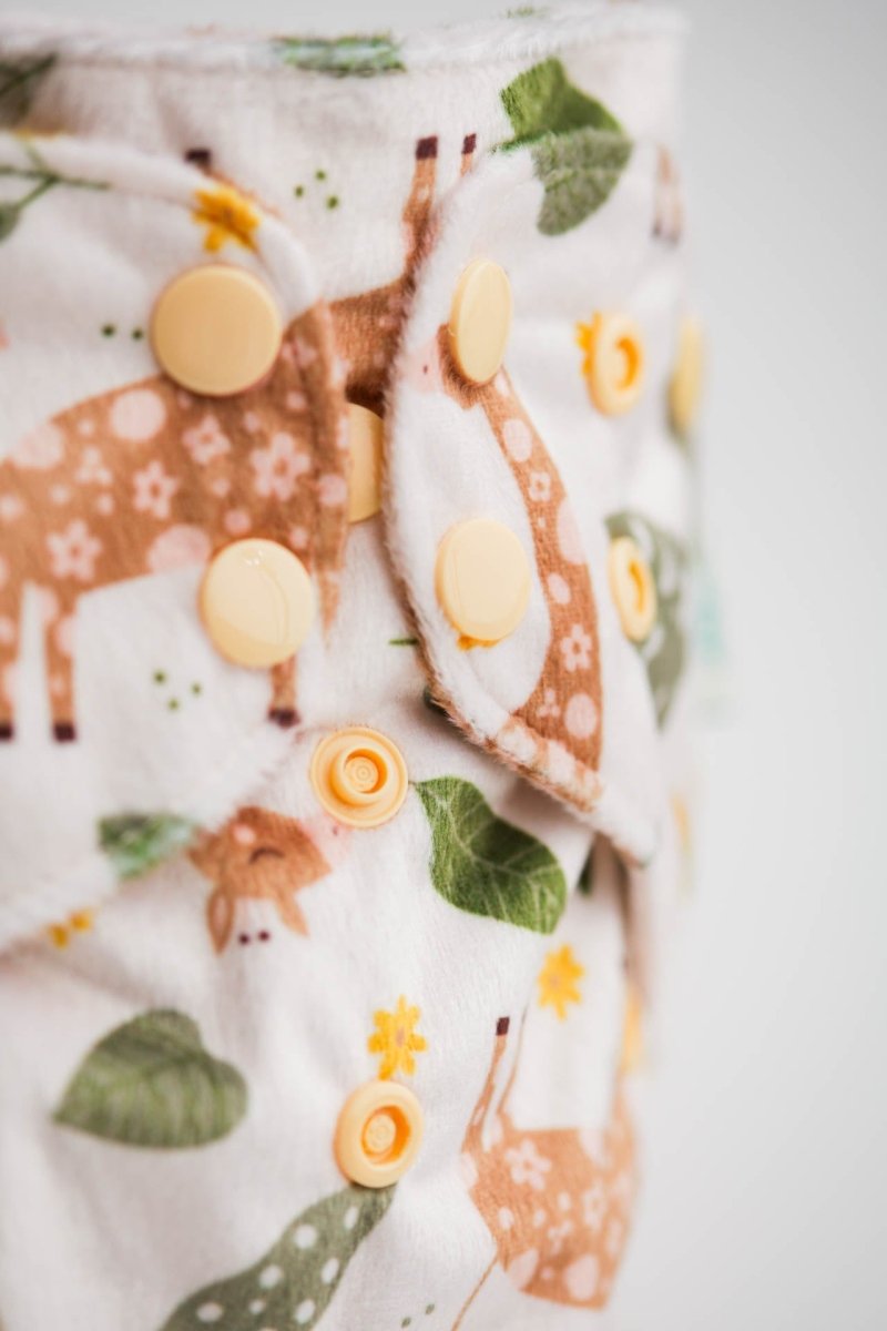 Patterned Lounger Pocket Cloth Diaper — Minky Fleece with Athletic Wicking Jersey - Everetts Place Boutique - Pocket Diaper