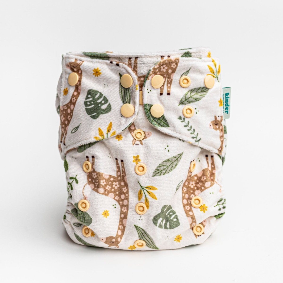 Kinder Cloth Diaper Co. Minky Fleece Cloth Diaper - Patterned Lounger with Wicking Jersey - Everetts Place Boutique - 