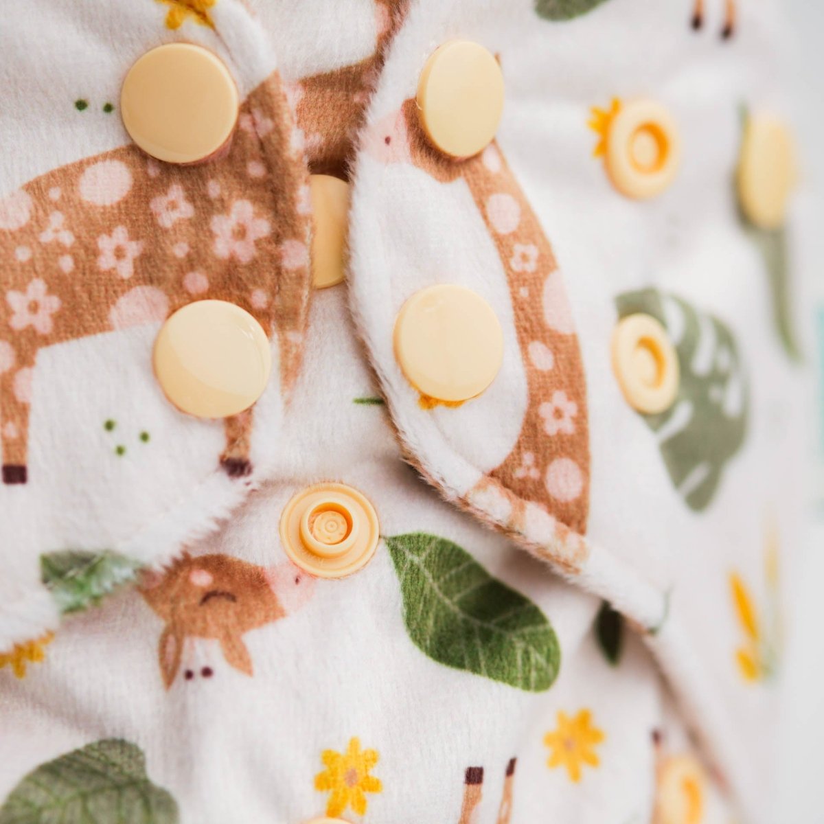 Patterned Lounger Pocket Cloth Diaper — Minky Fleece with Athletic Wicking Jersey - Everetts Place Boutique - Pocket Diaper