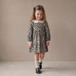 Organic Collar Tiered Dress - Twilight Meadow by Makemake Organics