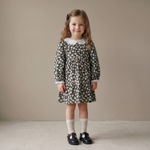 Organic Collar Tiered Dress - Twilight Meadow by Makemake Organics