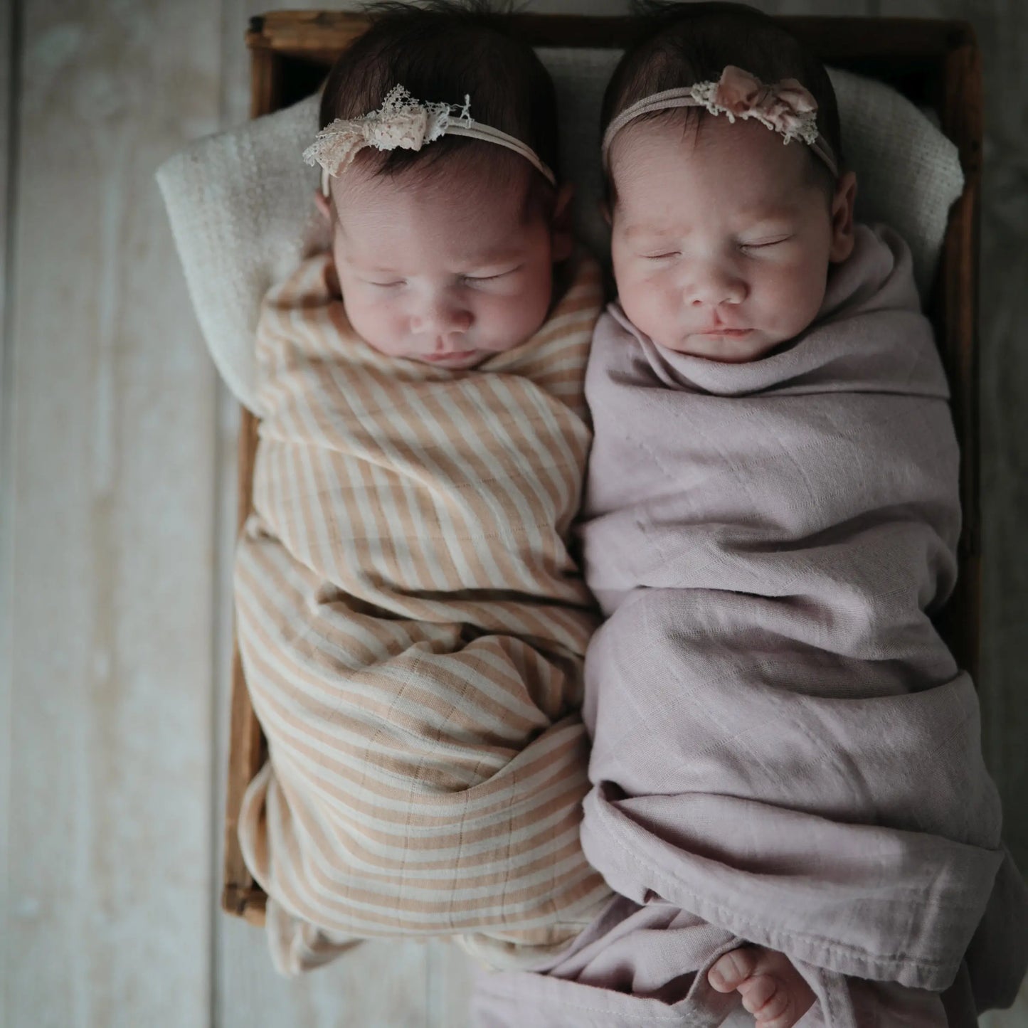 Organic Cotton Muslin Swaddle Blanket for Baby Cuddling and Nursing Mushie