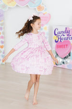 Mila & Rose ® Twinkle Ties 3/4 Sleeve Pocket Twirl Dress - 
