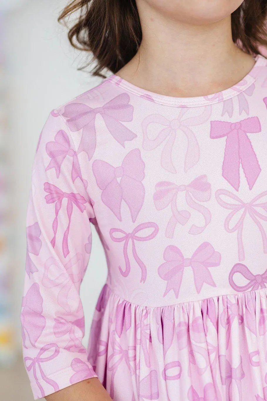 Mila & Rose ® Twinkle Ties 3/4 Sleeve Pocket Twirl Dress - 