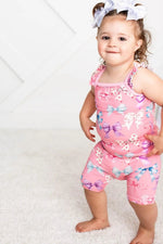 Bestaroo Twinkle Ties Flutter Tank And Shorts Set Bow Print For Baby Bamboo - 