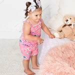 Bestaroo Twinkle Ties Flutter Tank And Shorts Set Bow Print For Baby Bamboo - 
