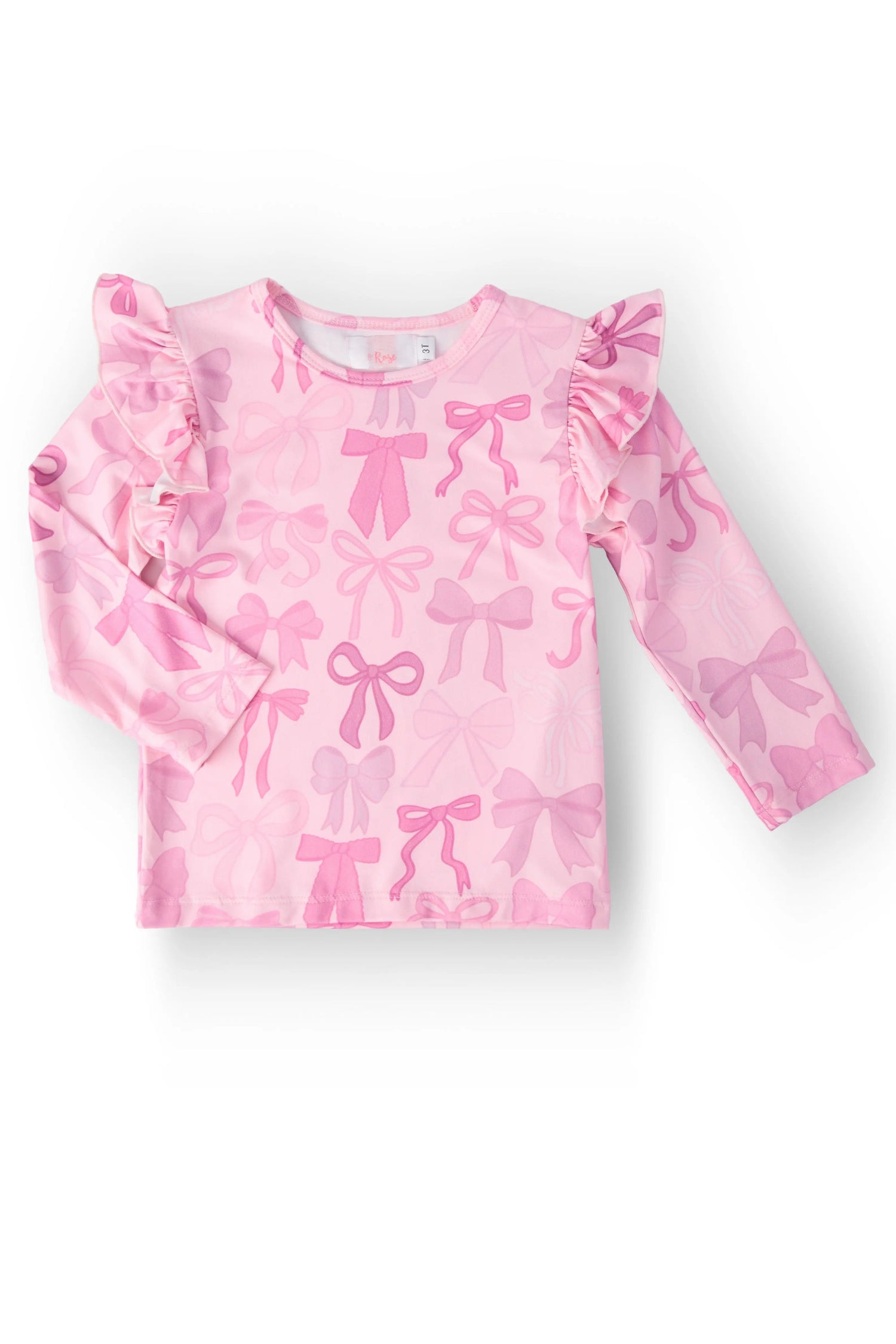 Mila & Rose ® Twinkle Ties L/S Ruffle Tee - 
