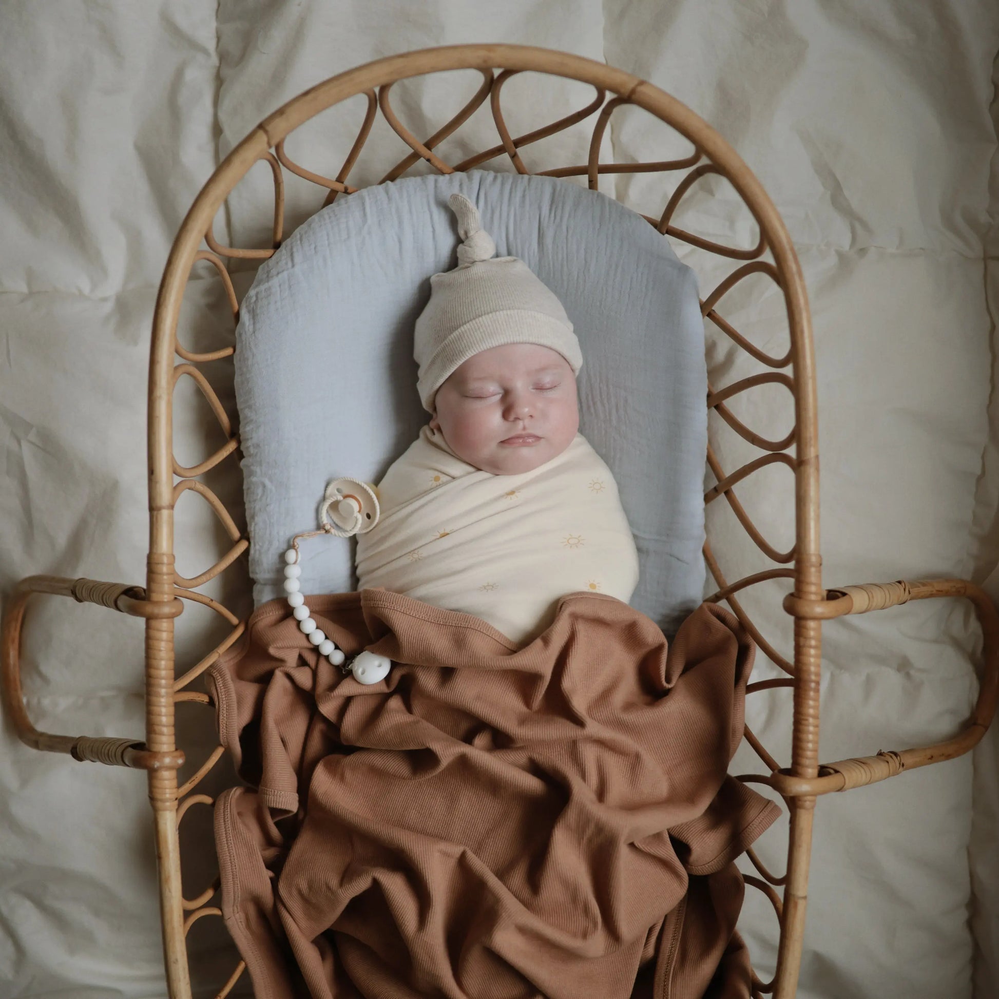 Extra Soft Bassinet Muslin Crib Sheet for Baby - 100 Percent Cotton Breathable Fabric Mushie