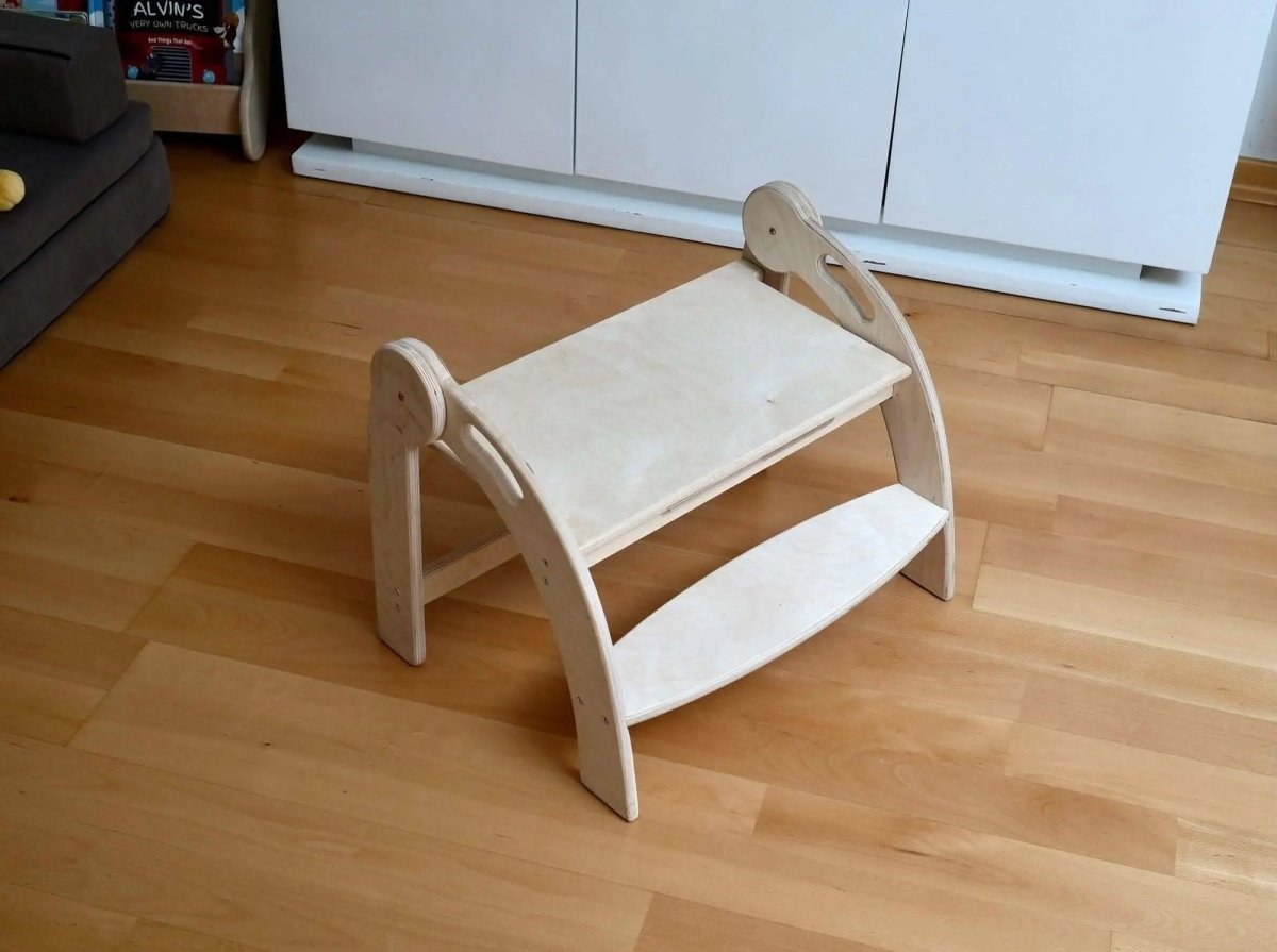 Kidodido Twins Montessori Kitchen Stool Wooden Step Stool For Kids - Everetts Place Boutique - 