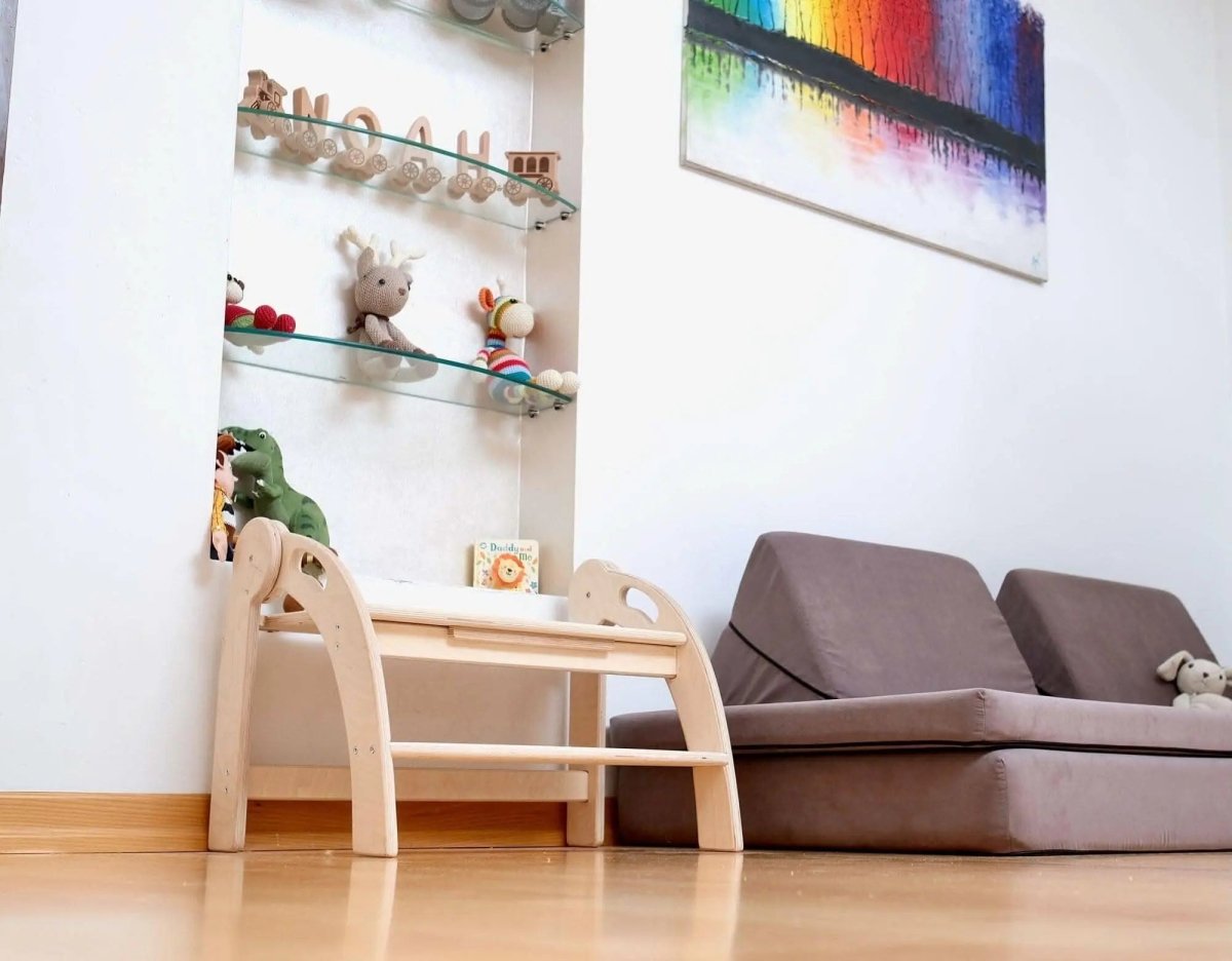 Kidodido Twins Montessori Kitchen Stool Wooden Step Stool For Kids - Everetts Place Boutique - 