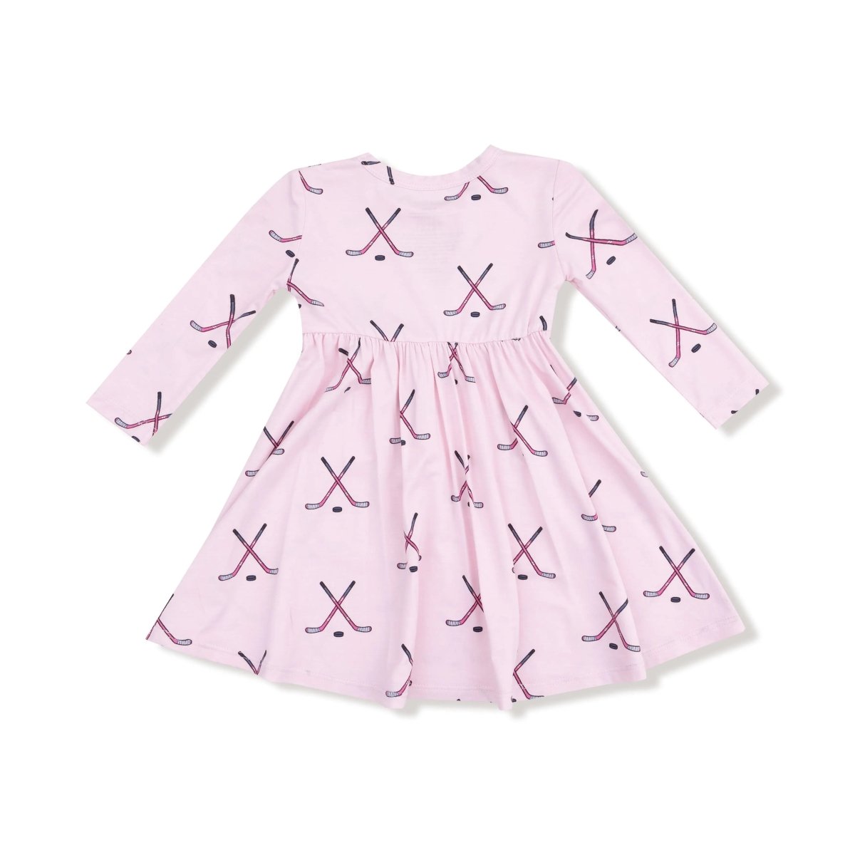 Angel Dear Twirly Long Sleeve Dress for Girls Playful Twirls and Smiles - Everetts Place Boutique - 