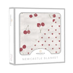 Newcastle Classics Two Hearts Natural Bamboo Blanket with Soft Comfort for Infants and Kids - Baby & Toddler > Swaddling & Receiving Blankets > Receiving Blankets Bamboo Newcastle Blanket