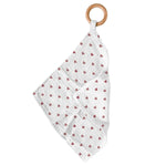 Newcastle Classics Two Hearts Eco - Friendly Teether with Removable Wood Ring for Babies - 