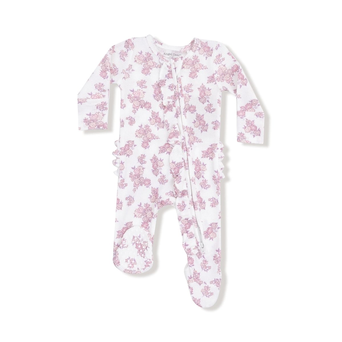 Angel Dear Two Way Ruffle Zipper Footie Bamboo Viscose Comfort - Everetts Place Boutique - 