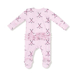 Angel Dear Two Way Zipper Ruffle Back Baby Footie Soft Bamboo Fabric - Everetts Place Boutique - 