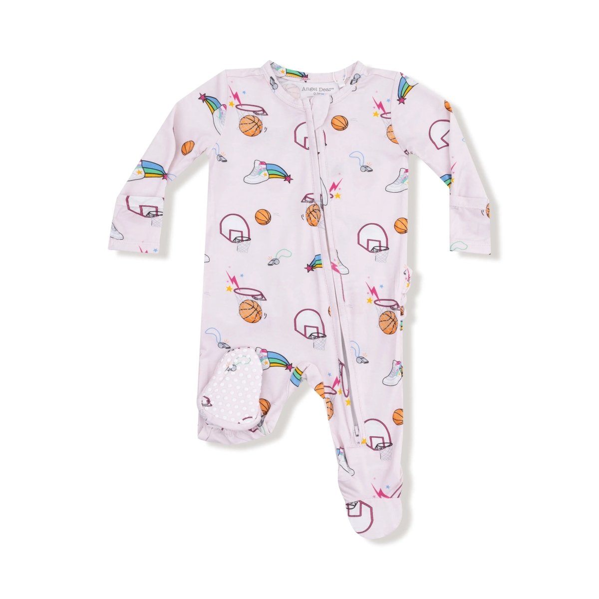 Angel Dear Two Way Zipper Ruffle Back Footie Cozy Baby Wear Collection - Everetts Place Boutique - 