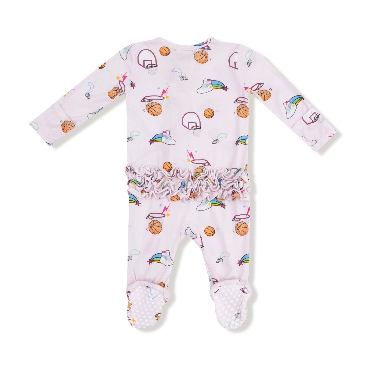Angel Dear Two Way Zipper Ruffle Back Footie Cozy Baby Wear Collection - Everetts Place Boutique - 