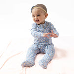Angel Dear Two Way Zipper Ruffle Back Footie For Babies Bamboo - Everetts Place Boutique - 