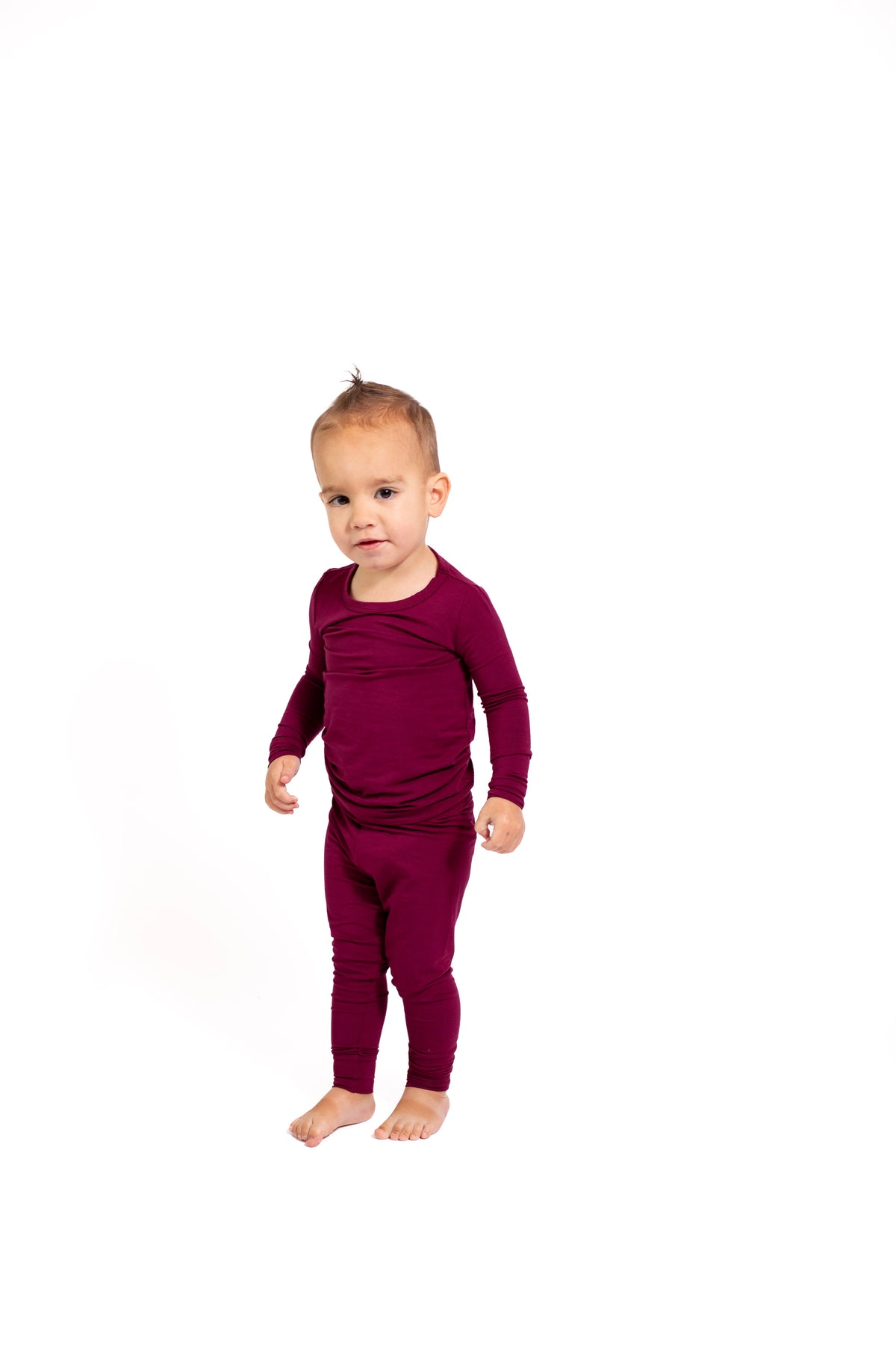 Maroon Bamboo 2-Piece Pajamas | Soft & Breathable Sleepwear by Rayn’s Tiny Stitches
