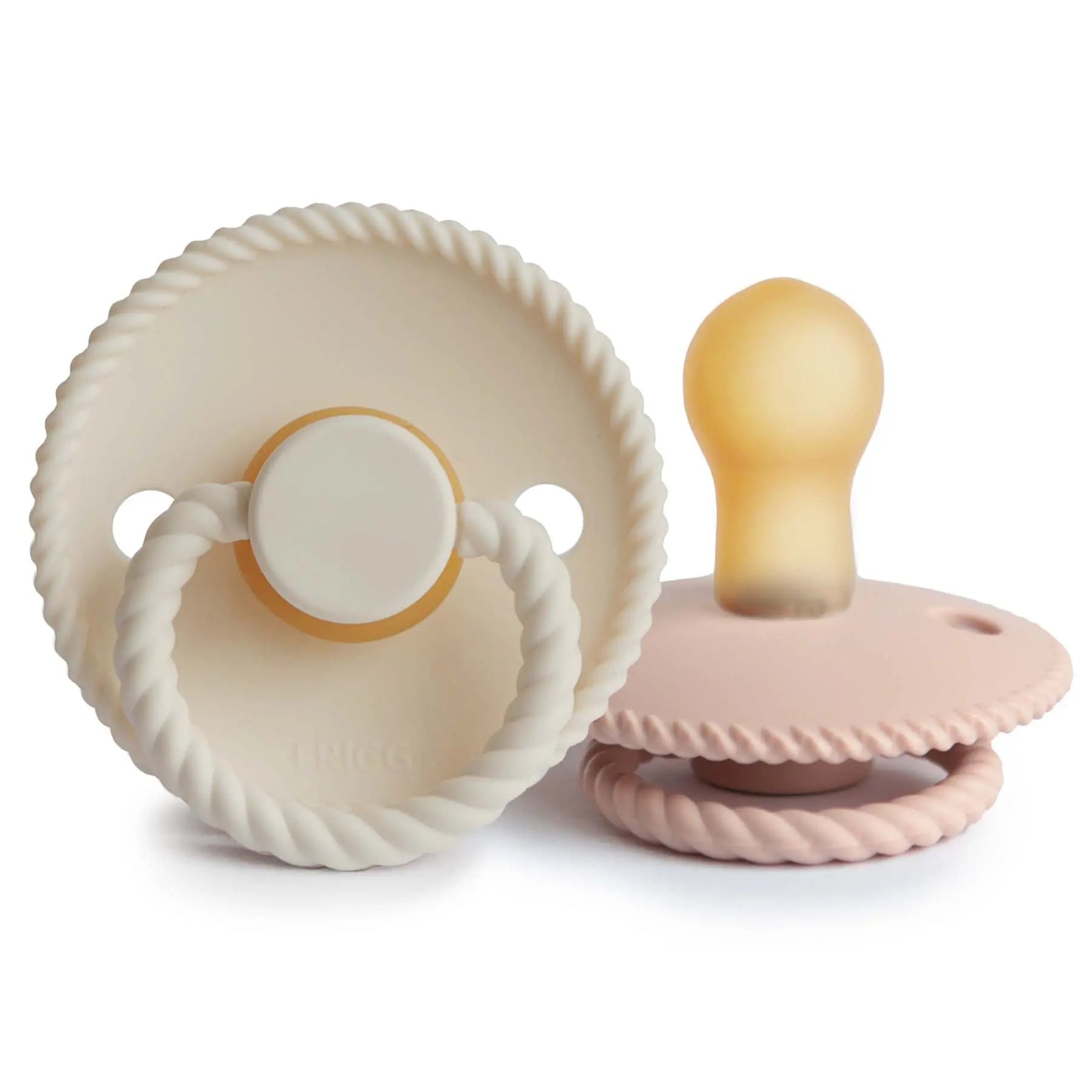 Mushie Frigg Rope Natural Rubber Pacifier 2 Pack - Baby & Toddler > Baby Health > Pacifiers & Teethers RUBBER FRIGG PACIFIERS