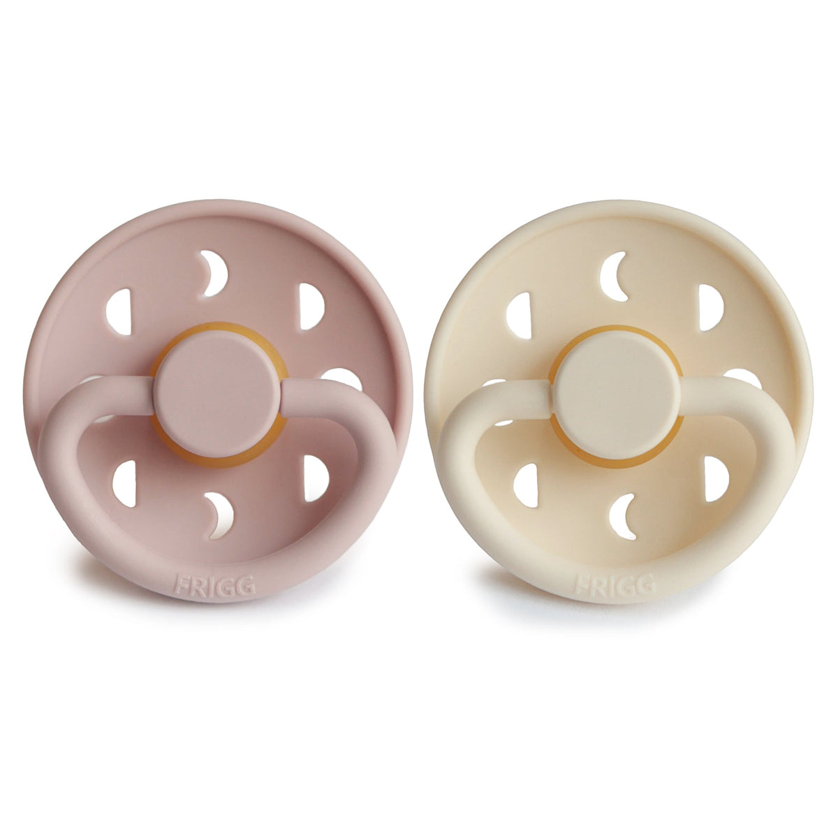 Natural Rubber Moon Pacifier, 2-Pack by Mushie