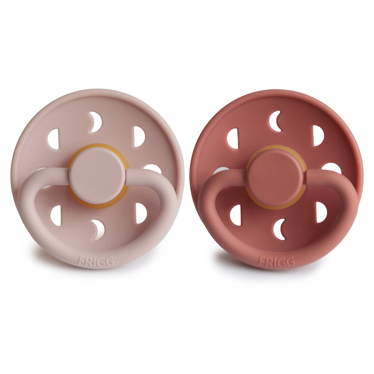 Natural Rubber Moon Pacifier, 2-Pack by Mushie