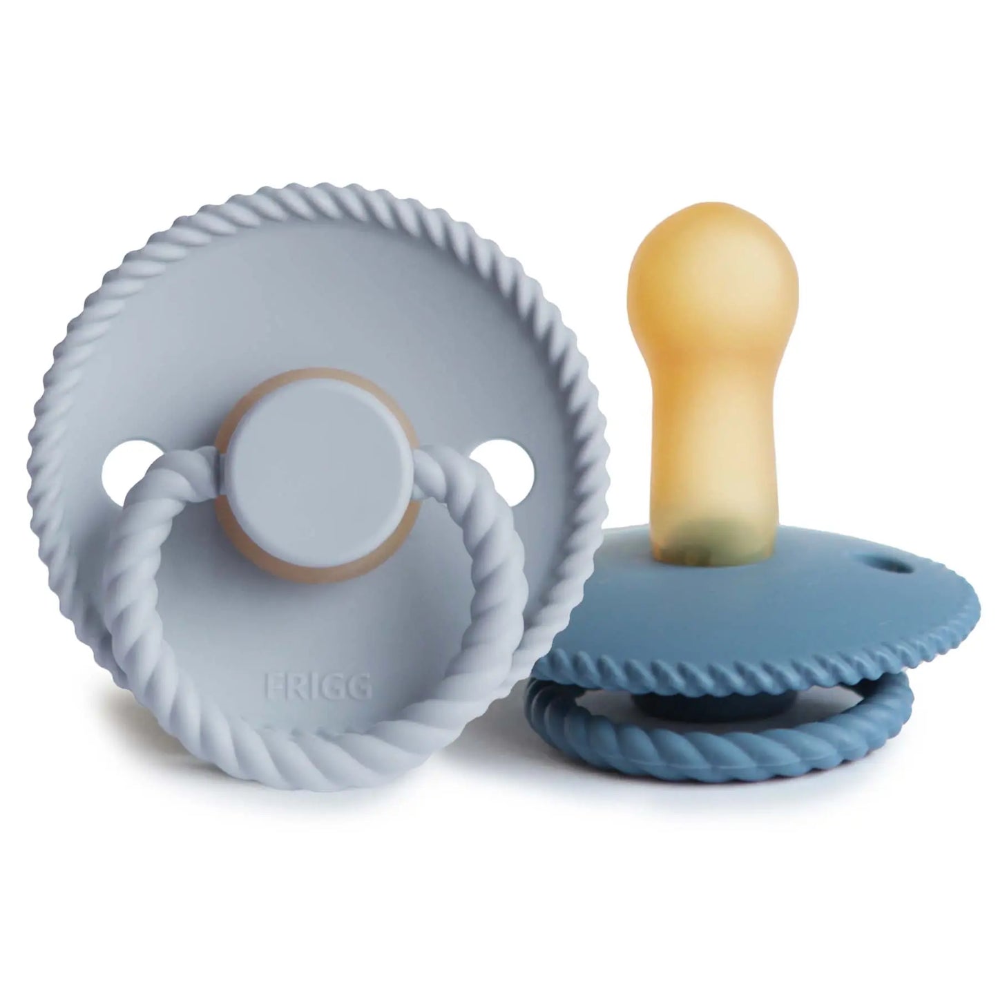 Frigg Rope Natural Rubber Pacifier 2 Pack Mushie