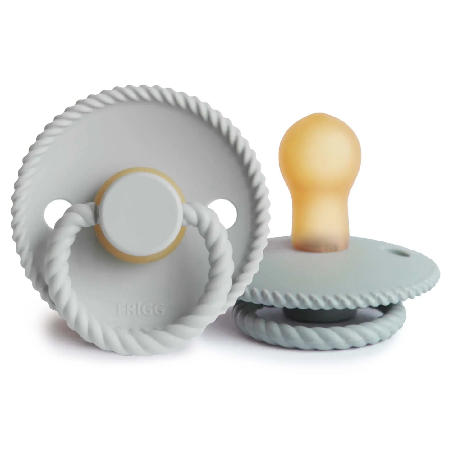Frigg Rope Natural Rubber Pacifier 2 Pack Mushie