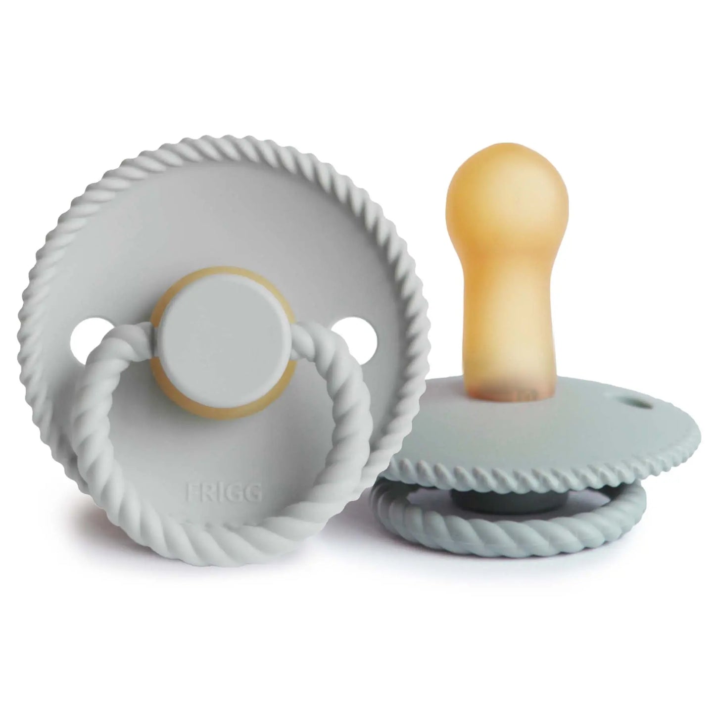 Frigg Rope Natural Rubber Pacifier 2 Pack Mushie