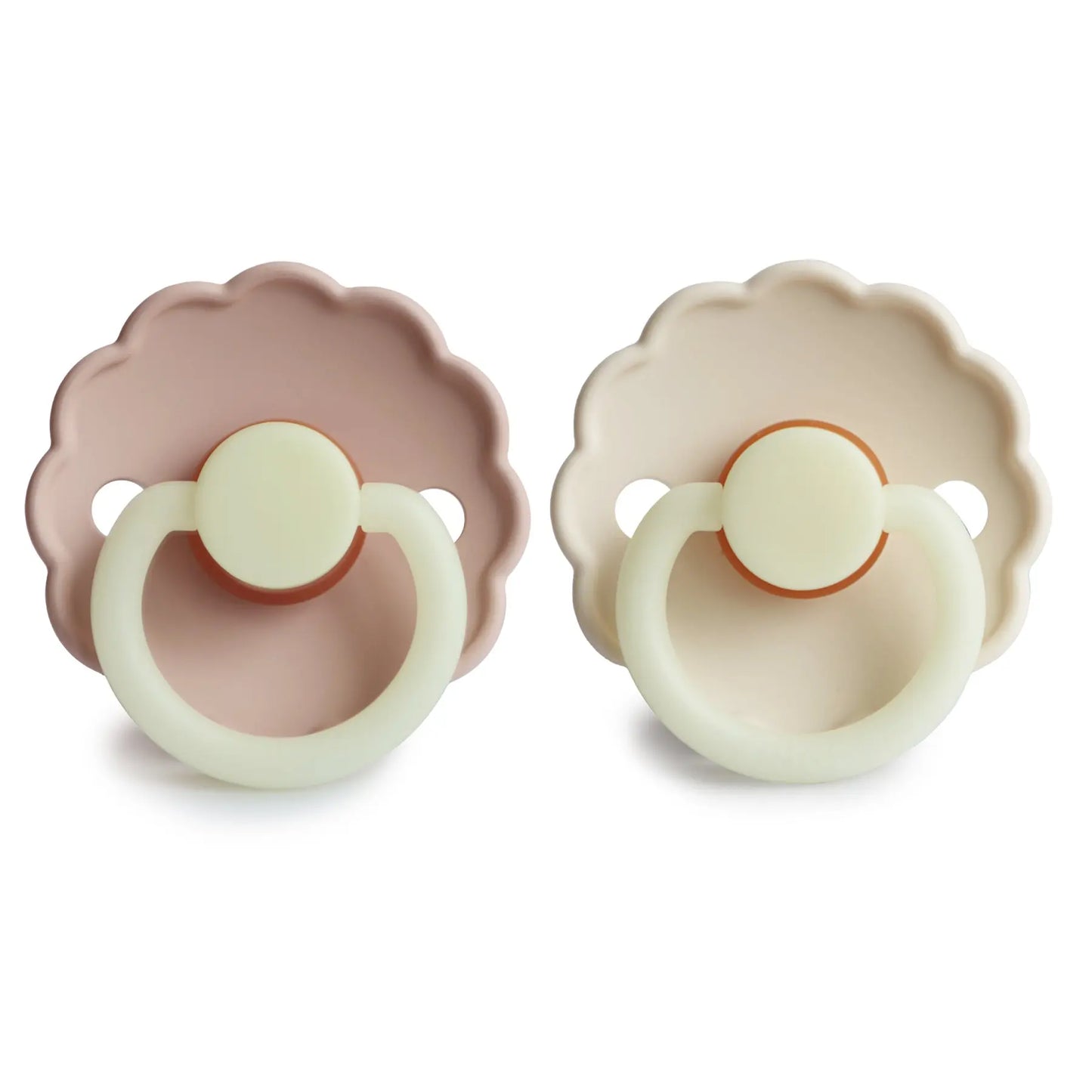 Frigg Daisy Night Natural Rubber Pacifier 2 Pack Mushie